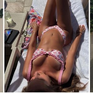 Strawberry Milk Mob Bikini flower Top